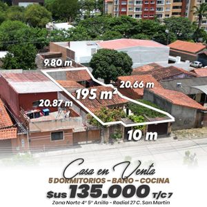 Casa En Venta Radial 27 4to Anillo