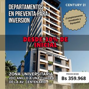 Departamentos En Preventa Zona Universitaria 
