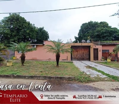 Casa Terreno En Venta Sobre Avenida Zona El Trompillo