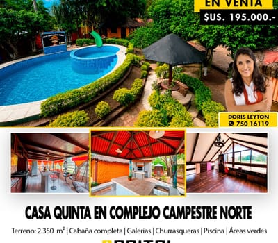 Casa Quinta En Venta En Complejo Campestre Norte