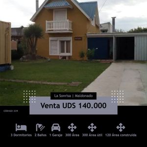 Venta, Casa, La Sonrisa, Maldonado, Uruguay