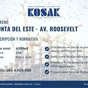 Gran Terreno En Roosevelt Punta Del Este