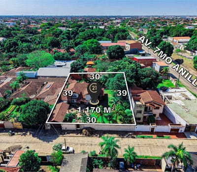 Terreno En Venta Con Casa Zona Norte  7moº Anillo