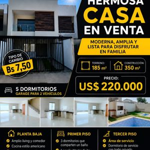 Hermosa Casa En Venta A Estrenar – Zona Norte
