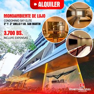 Monoambiente De Lujo En Alquiler Amoblado