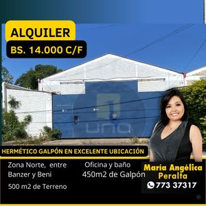 En Excelente Ubicación, Galpón En Alquiler, Zona Norte 