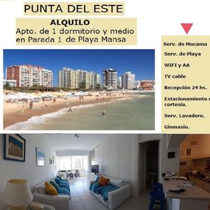 Apartamento  Frente A La Mansa Parada 1 -- Enero Y Febrero  Alquilado --