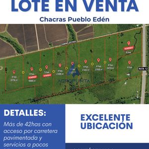 Chacra Nº4 En Venta Pueblo Edén