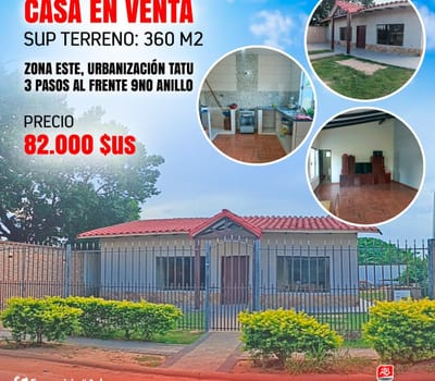  Casa En Venta Zona Este 