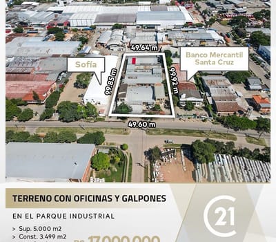 Terreno, Galpon Y Oficinas En Venta 