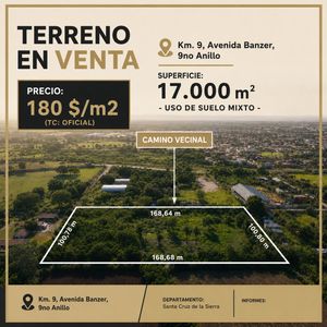 Terreno En Venta | Zona Norte | Prolongación Av. Beni Km 7½ – 9no Anillo