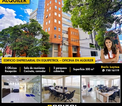 En Edificio Empresarial Equipetrol Oficina En Alquiler 