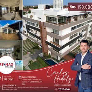 Lujoso Departamento Duplex En Venta Condominio Ziri Eins, 2do Anillo