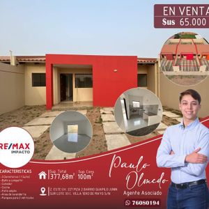 Casa A Estrenar En Venta Barrio Guapilo 8vo Anillo
