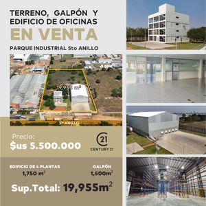 Terreno Con Galpón Y Edificio De Oficinas En Venta En Parque Industrial.