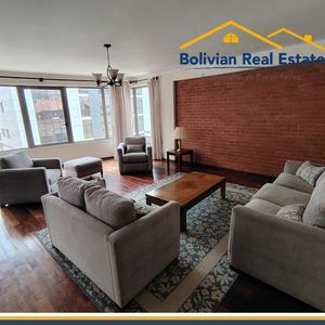 Amplio Departamento Amoblado En Alquiler – Calacoto