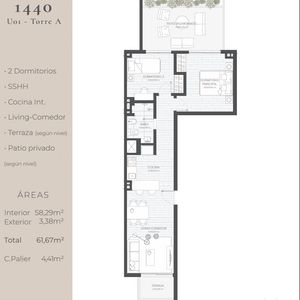 Venta Apartamento 2 Dormitorios Parque Batlle Calyptus 1440