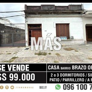Casa Venta Brazo Oriental Montevideo Imas.uy R *