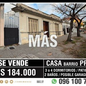 Casa Venta Padrón único Prado Montevideo Imas.uy R *