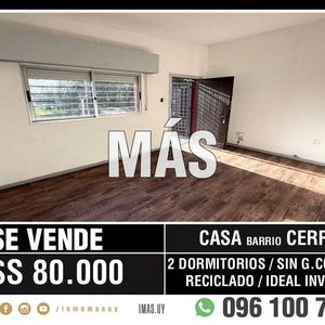 Casa Venta Con Renta Cerrito Montevideo Imas.uy A *