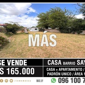Terreno Venta Padrón único Sayago Montevideo Imas.uy MC *