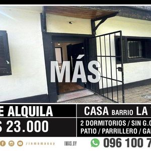 Casa Alquiler Patio La Teja Montevideo Imas.uy Lm *