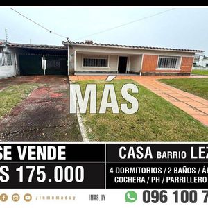 Casa Venta Cochera Lezica Montevideo Imas.uy Lm *