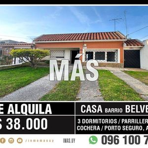 Casa Alquiler Cochera Belvedere Montevideo Imas.uy Lm *
