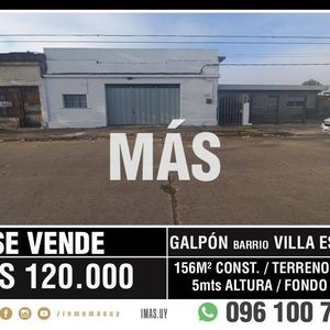 Galpón Venta Villa Española Montevideo Imas.uy - Rc*