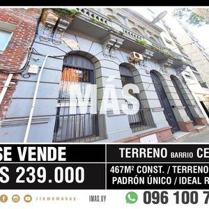 Terreno Venta Centro Montevideo Imas.uy Ma *