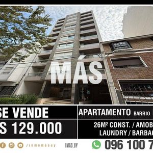 Apartamento Monoambiente Venta Pocitos Nuevo Montevideo Imas.uy - G*