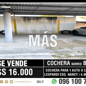 Cochera Venta Parque Batlle Montevideo Imas.uy L