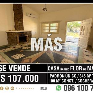 Casa Padrón único Venta 2 Dormitorios Cochera Maroñas Montevideo Imas.uy Ma