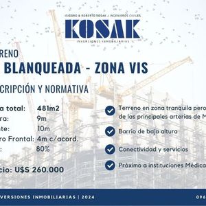 Terreno Vis La Blanqueada
