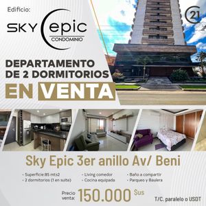 Departamento En Venta De 2 Dormitorios En Sky Epic