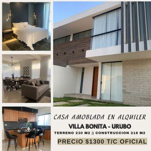 Casa Amoblada En Alquiler En Villa Bonita – Urubó,
