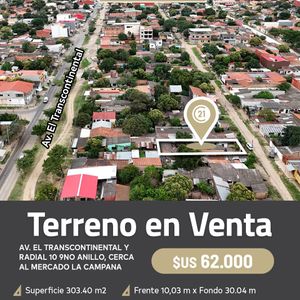 Terreno En Venta Zona Sureste 8vo. Anillo 