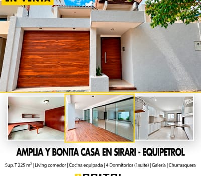 Vendo Casa De Dos Plantas En Barrio Sirari-equipetrol