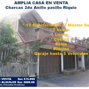 Amplia Casa En Venta 