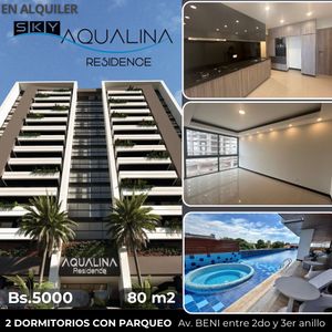 Departamento De 2 Dormitorios En Alquiler En Edif.  Sky Aqualina