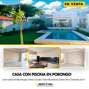 Casa En Venta En Porongo