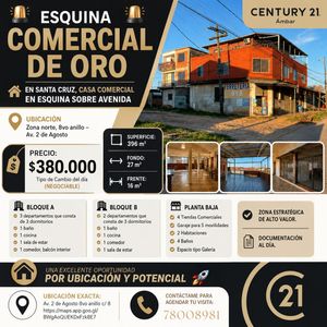 Casa Comercial En Esquina Sobre Avenida, - 2 De Agosto