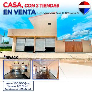 Casa En Venta Urbanizacion Viru Viru