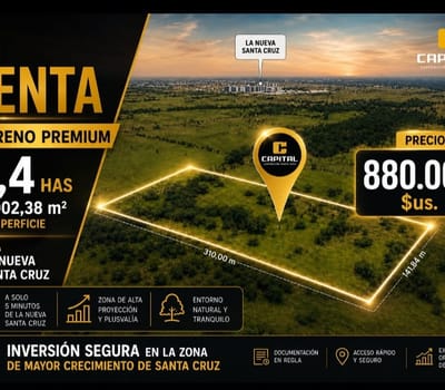 Terreno En Venta De Ocasion En Warnes