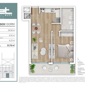 Proyecto En Construcción, Apartamento De Un Dormitorio En Venta En El Centro De Montevideo.