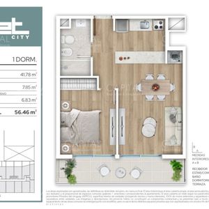 Apartamento De Un Dormitorio En Venta En Proyecto Met City, Centro De Montevideo.