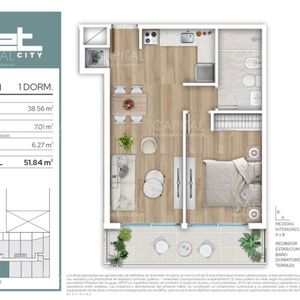 Apartamento De Un Dormitorio En Proyecto Bajo Ley Promovida De Vivienda En El Centro De Montevideo