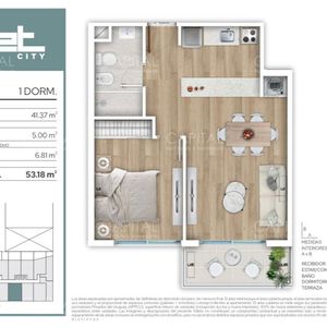 Apartamento De Un Dormitorio Bajo Ley Promovida De Vivienda Ubicado En El Centro De Montevideo.