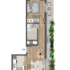 Penthouse De Un Dormitorio En Venta Con Vista Al Mar Zona Parque Rodo