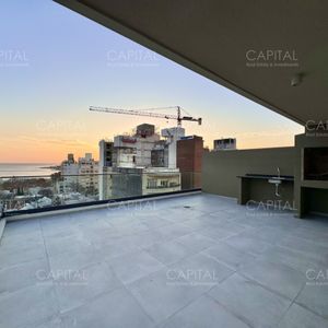 Apartamento De Un Dormitorio Con Parrillero Propio Y Vista Al Mar En Parque Rodo